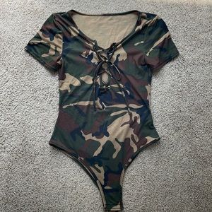 Camo bodysuit